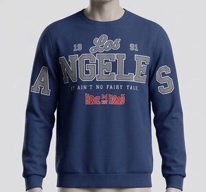 NWT Boyz N The Hood Graphic Sweatshirt Men's Large Hybrid Apparel Navy Pullover